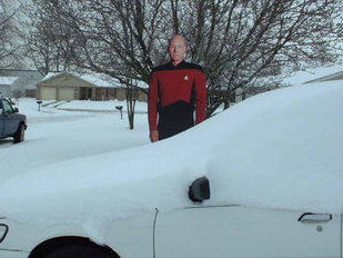 Jean Luc snowed in Indiana
