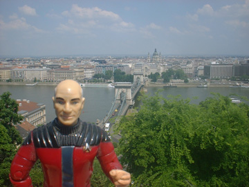 jean Luc by the Chain Bridge in Budapest Hungary