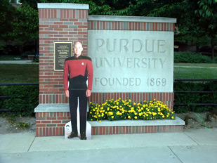 Jean Luc visits Purdue University