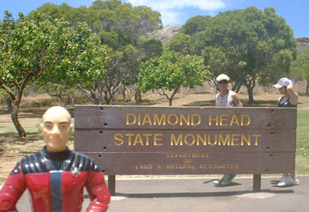 Jean Luc at Diamond Head in Hawaii