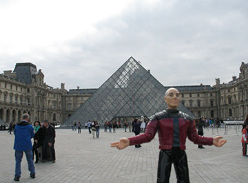Jean Luc visits the Louvre in Paris