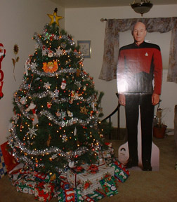 Jean Luc by the xmas tree